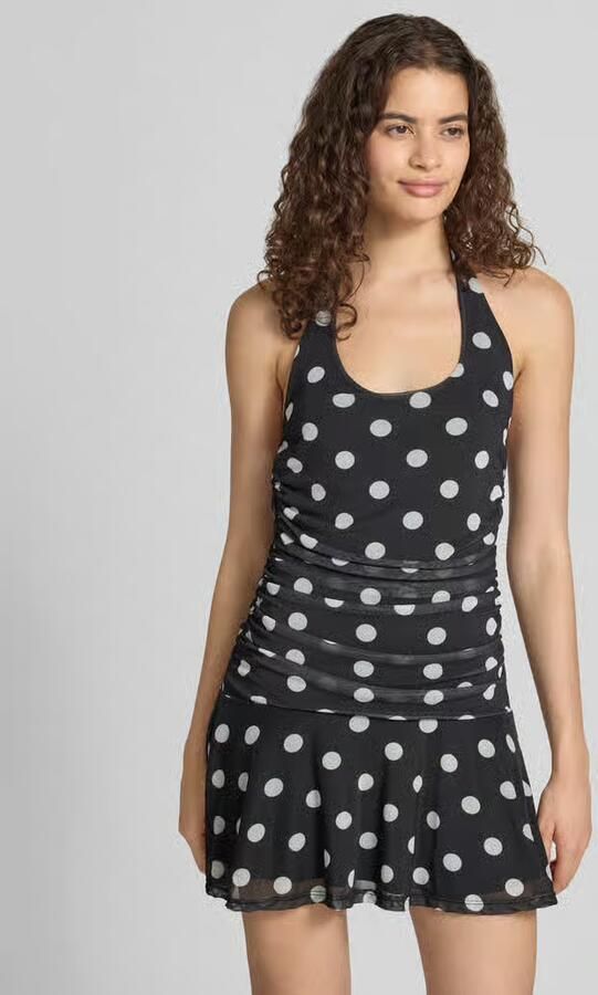 NOISY MAY mini-jurk met halter in all-over look model 'DOTTIE' - Foto 3