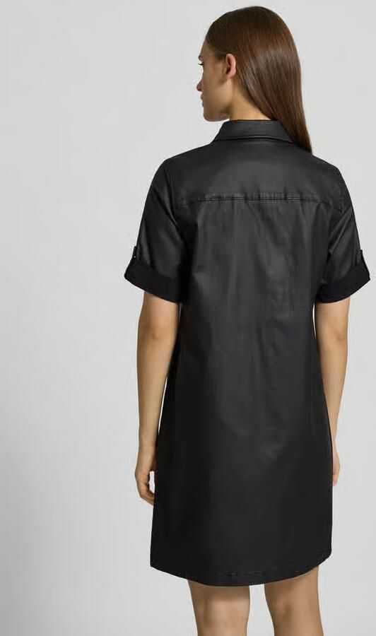 Noisy may Jeans jurk NMNEW SIGNE S S COATED DENIM DRESS NOOS
