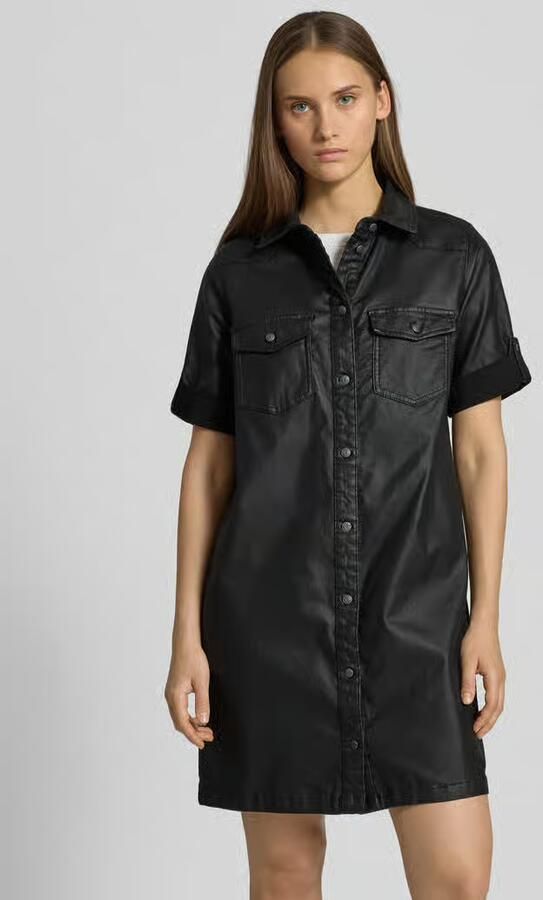 Noisy may Jeans jurk NMNEW SIGNE S S COATED DENIM DRESS NOOS - Foto 2