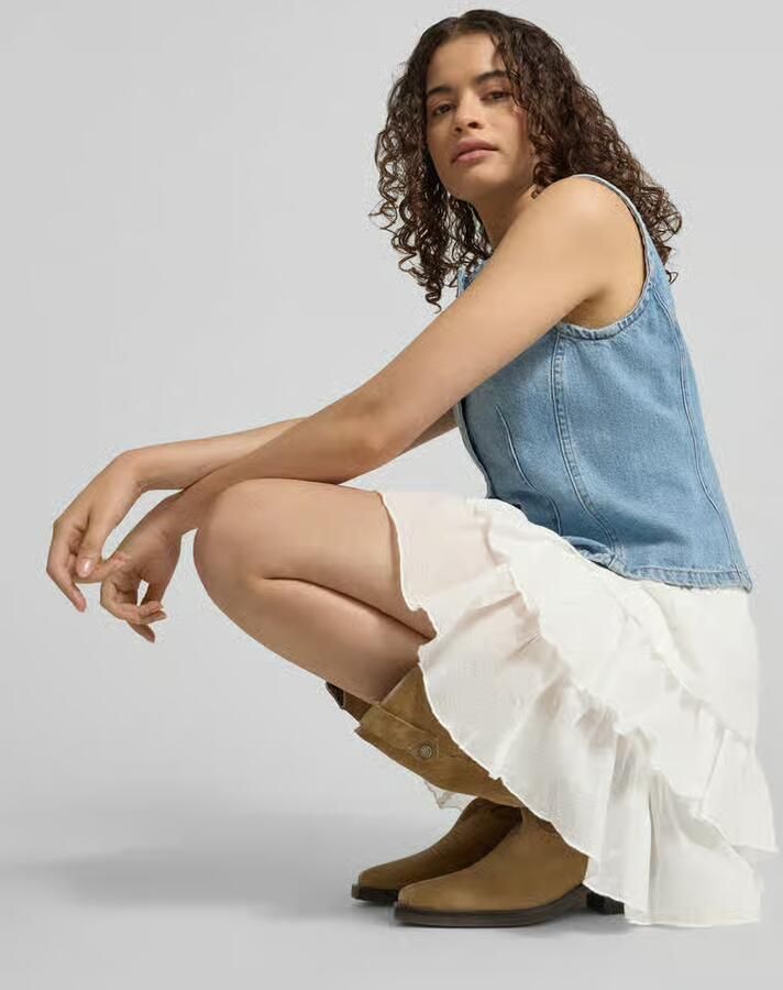 NOISY MAY Minirok in laagjeslook model 'SALMA'