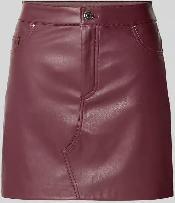 Noisy May Minirok in leerlook model 'KATE'
