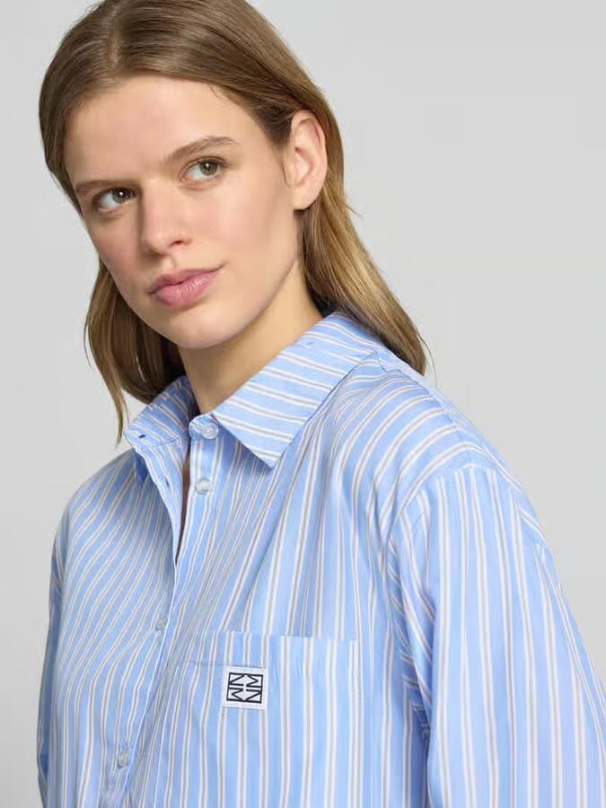 Noisy May Relaxed fit overhemdblouse met borstzak model 'FRIDA'