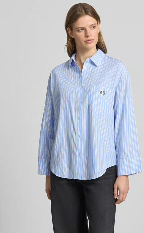 NOISY MAY Relaxed fit overhemdblouse met borstzak model 'FRIDA' - Foto 5