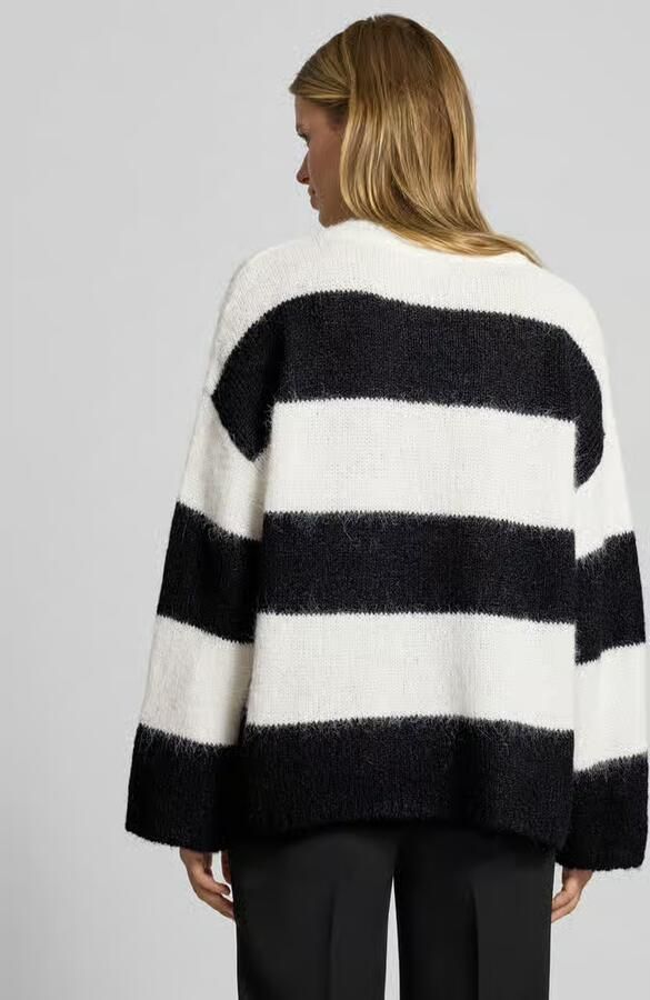 NOISY MAY Oversized gebreide pullover met geribde boorden model 'SUTTON