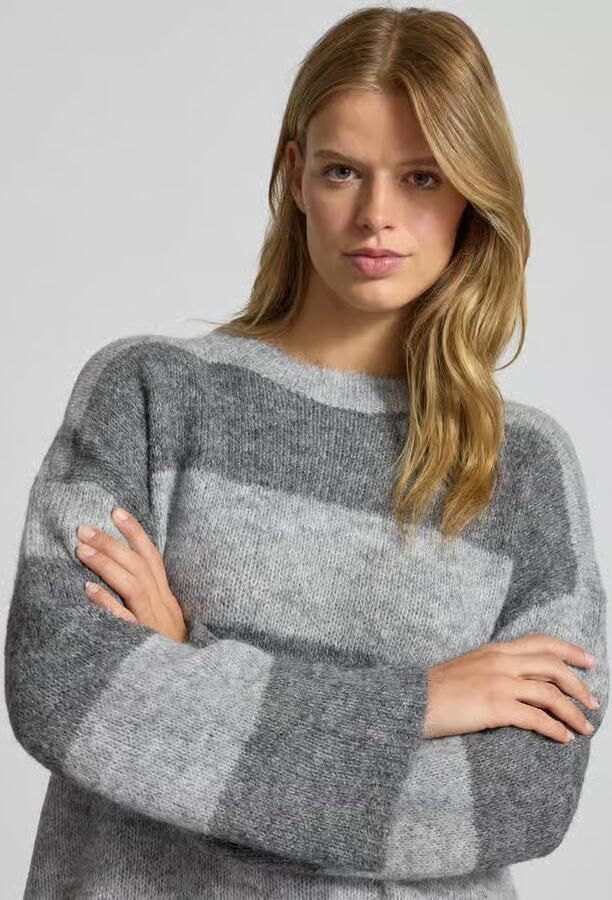 Noisy May Oversized gebreide pullover met ribboorden model 'SUTTON' - Foto 2