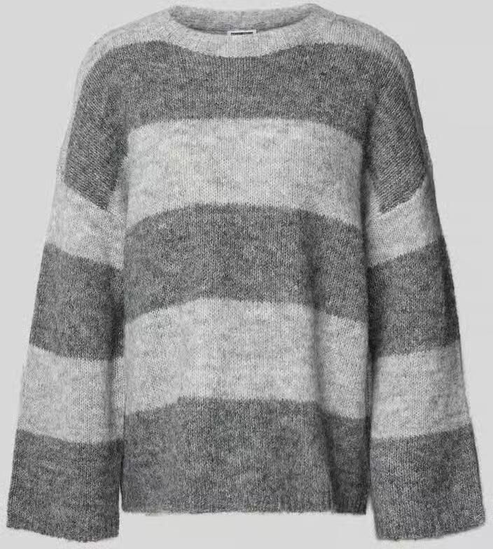 Noisy May Oversized gebreide pullover met ribboorden model 'SUTTON'