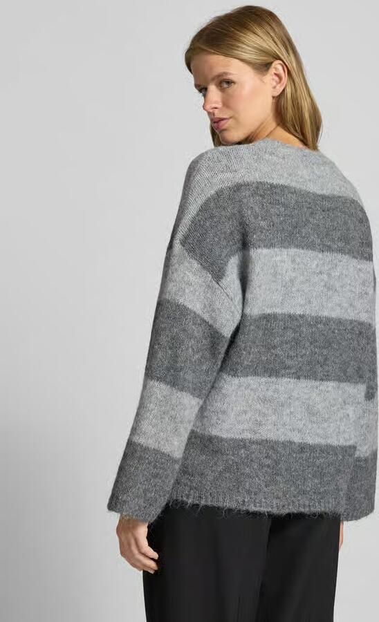 NOISY MAY Oversized gebreide pullover met ribboorden model 'SUTTON'