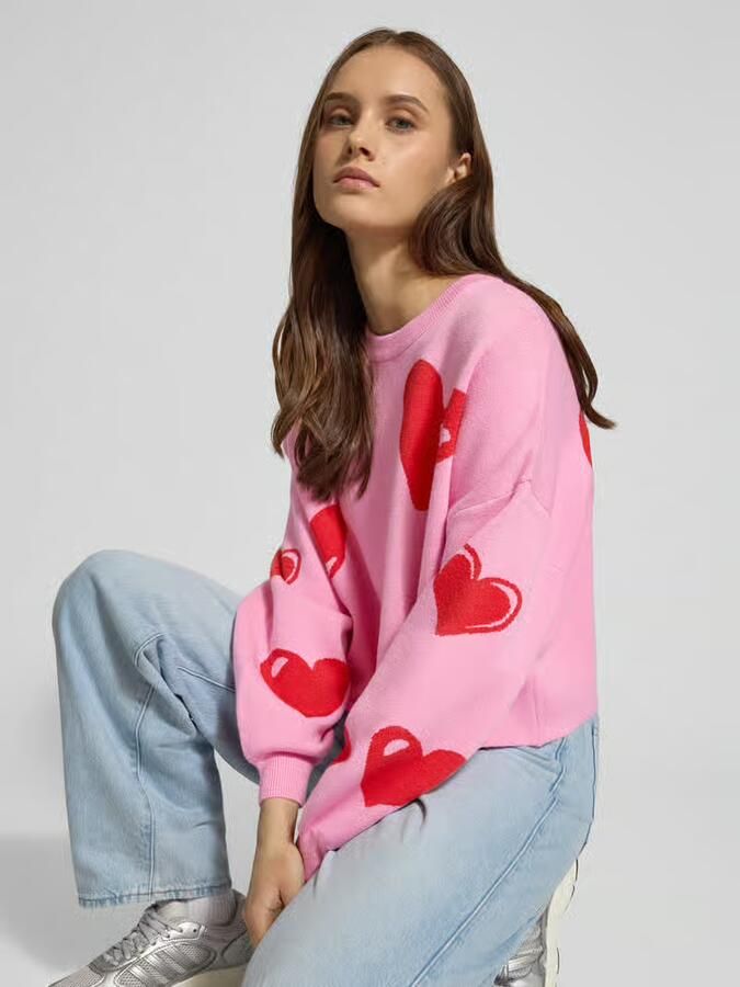 Noisy May Oversized gebreide pullover van viscosemix model 'SHYLA' - Foto 2