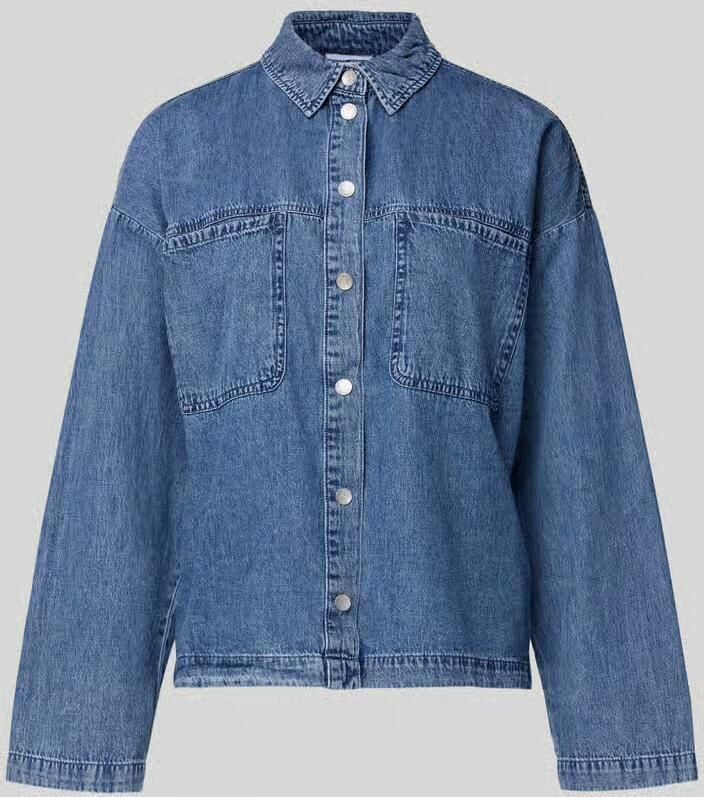 Noisy May Oversized overhemdblouse in denimlook model 'Enza'