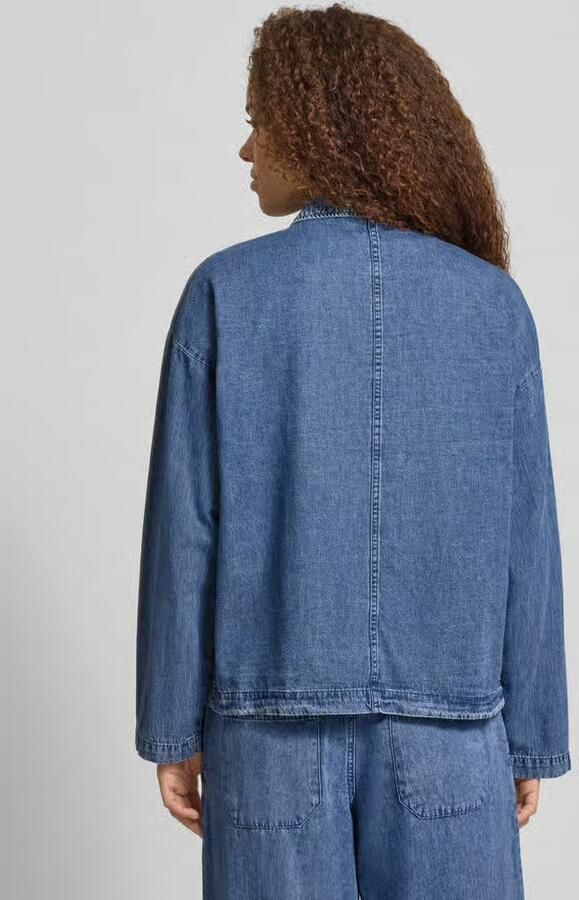 NOISY MAY Oversized overhemdblouse in denimlook model 'Enza'