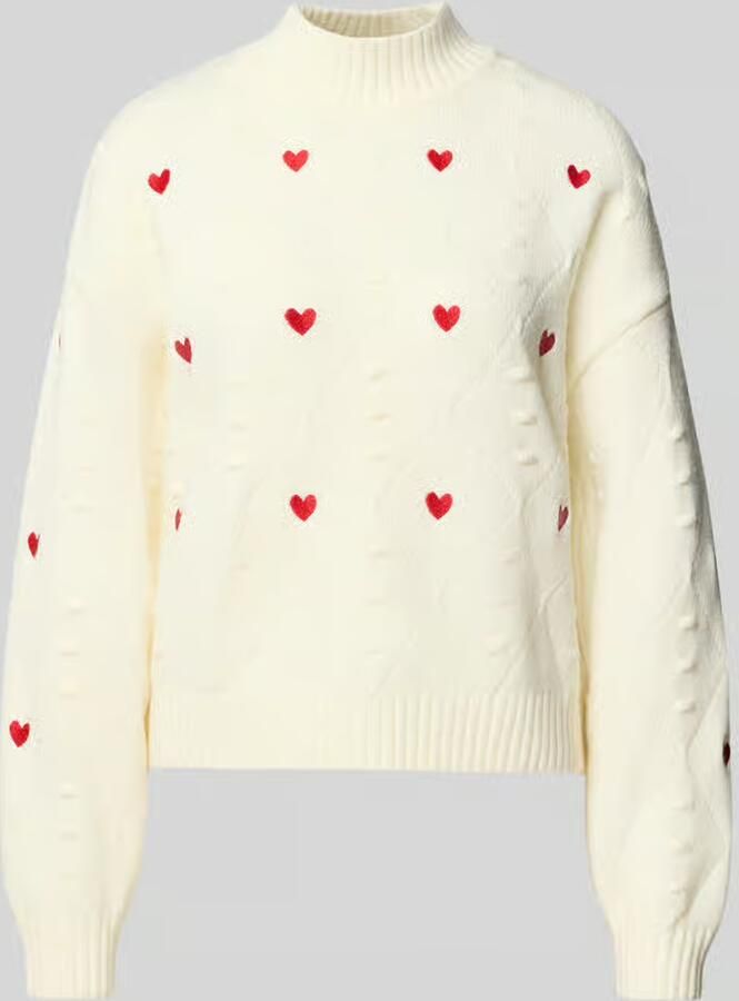 NOISY MAY Regular fit gebreide pullover met stitchings