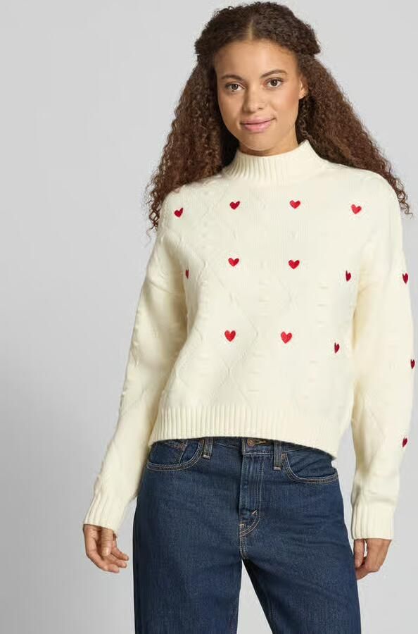 NOISY MAY Regular fit gebreide pullover met stitchings - Foto 2