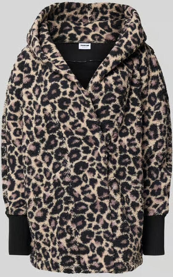 Noisy May Regular fit lange jas van imitatiebont model 'Cuddle'