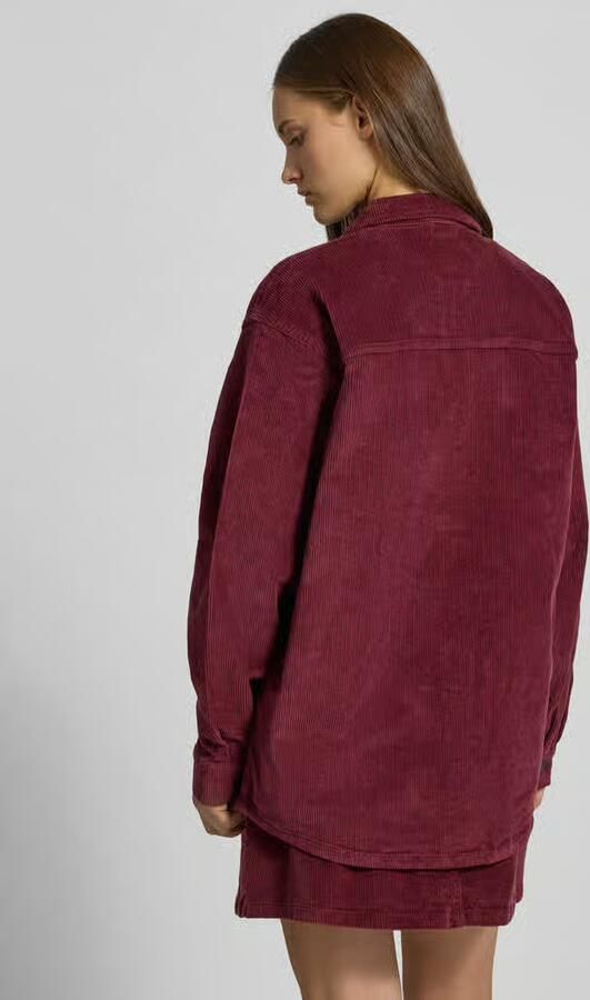 Noisy May Regular fit overhemdblouse van corduroy met borstzakken model 'ALVA'