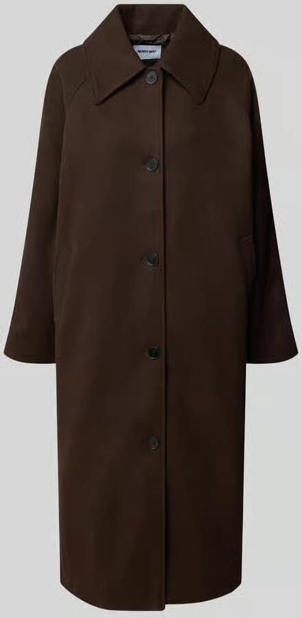 NOISY MAY relaxed fit lange jas met platte kraag model 'Alicia'