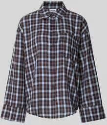 NOISY MAY relaxed fit overhemdblouse van katoenmix model 'Zoe'