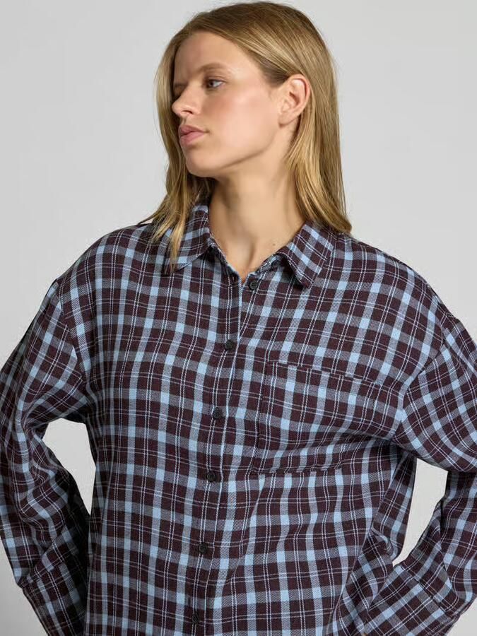NOISY MAY relaxed fit overhemdblouse van katoenmix model 'Zoe' - Foto 2