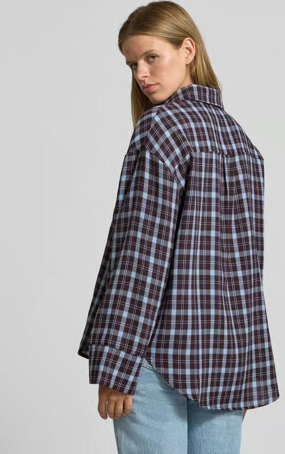 NOISY MAY relaxed fit overhemdblouse van katoenmix model 'Zoe' - Foto 3