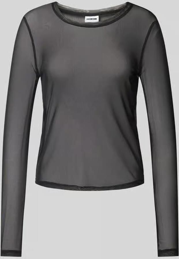 NOISY MAY Shirt met lange mouwen in semi-transparant design model 'JUDITH'