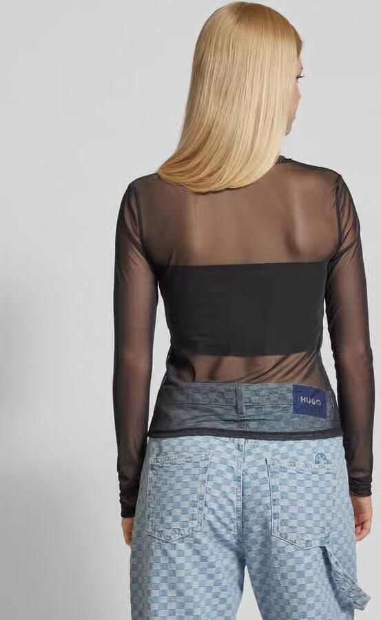 NOISY MAY Shirt met lange mouwen in semi-transparant design model 'JUDITH' - Foto 8
