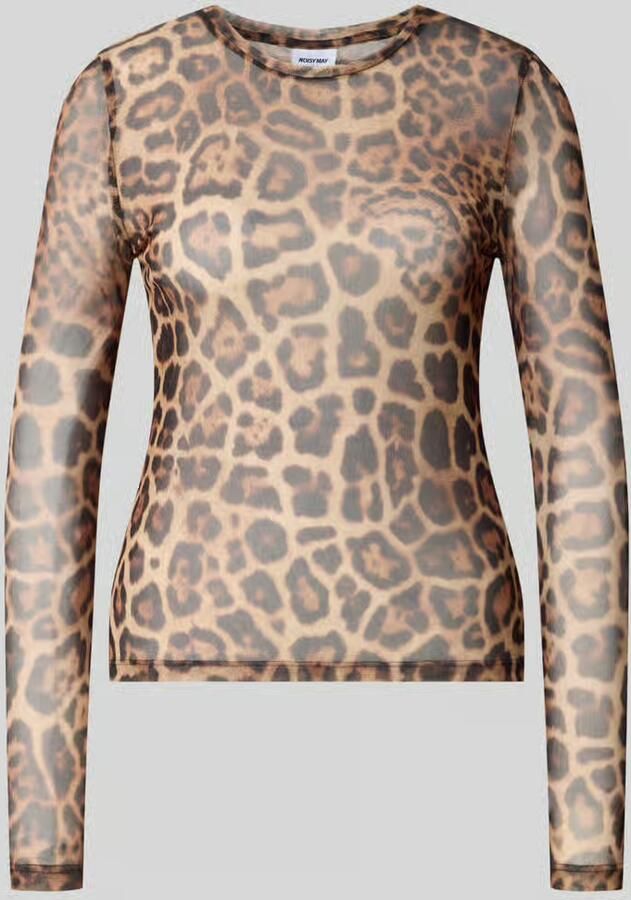 NOISY MAY Shirt met lange mouwen in semitransparant design model 'JUDITH'