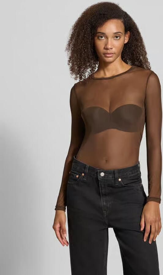 NOISY MAY Shirt met lange mouwen in semitransparant design model 'JUDITH' - Foto 3