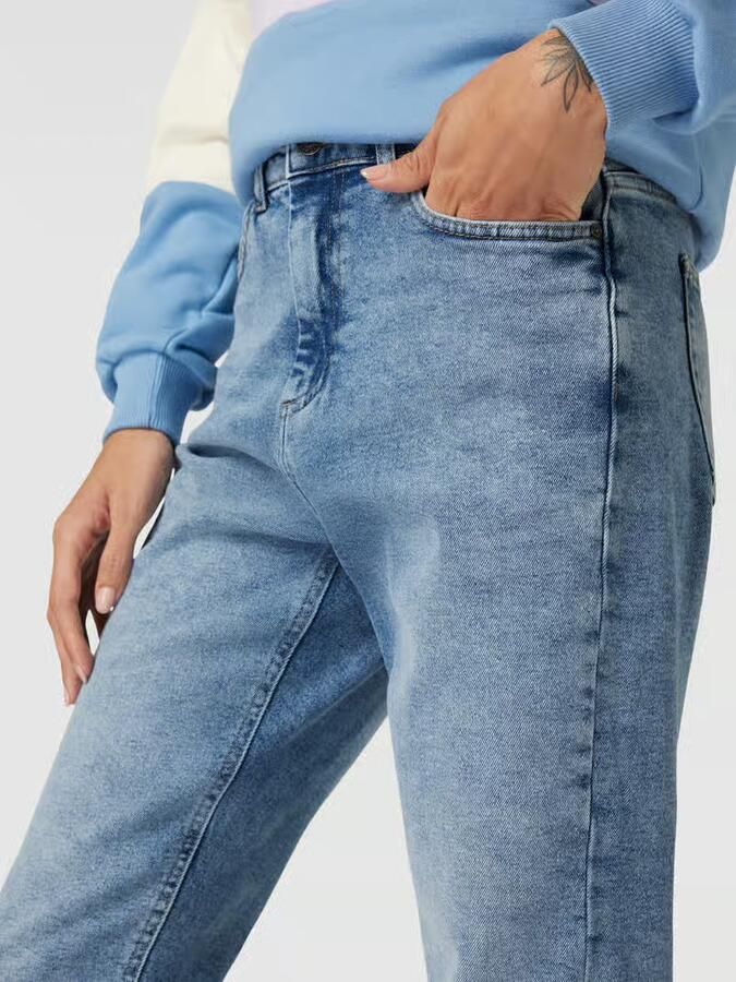 Noisy May Upgrade je denimcollectie met hoge taille straight jeans Blue Dames - Foto 2