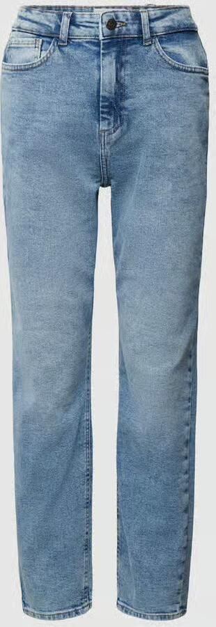 Noisy May Upgrade je denimcollectie met hoge taille straight jeans Blue Dames