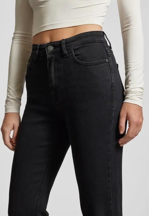 Noisy may Straight jeans NMMONI HW STRAIGHT ANK BLACK JEANS NOOS