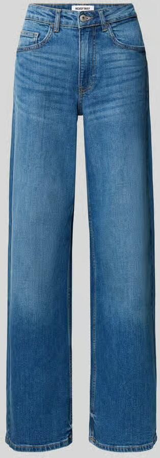 NOISY MAY Straight fit jeans van katoenmix model 'Kenzie'