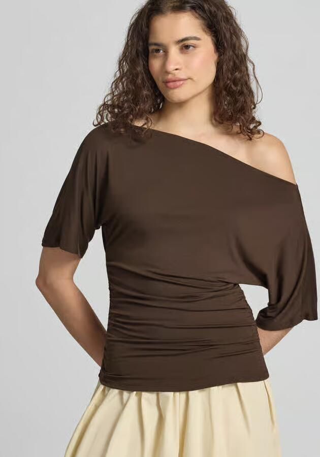 NOISY MAY T-shirt met carmenhals model 'JUNE' - Foto 2