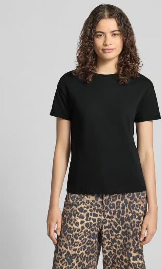 NOISY MAY T-shirt met gefixeerde mouwomslag model 'BRANDY' - Foto 4