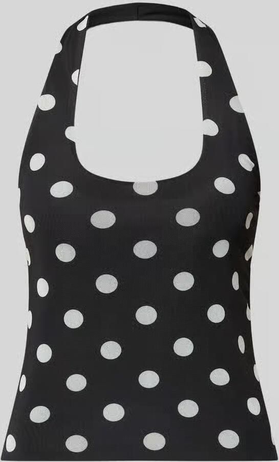 NOISY MAY top met halter in all-over look model 'DOTTIE'
