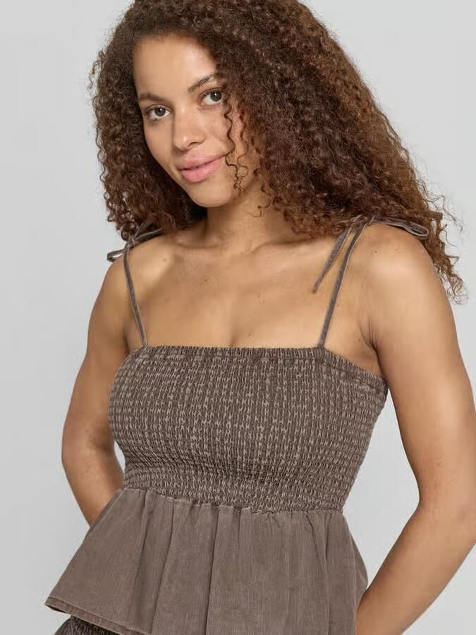 NOISY MAY Top met smokdetail model 'Oregon'