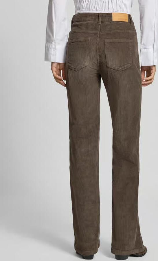 NOISY MAY Wide fit corduroy broek van elastische katoenmix model 'YOLANDA' - Foto 7