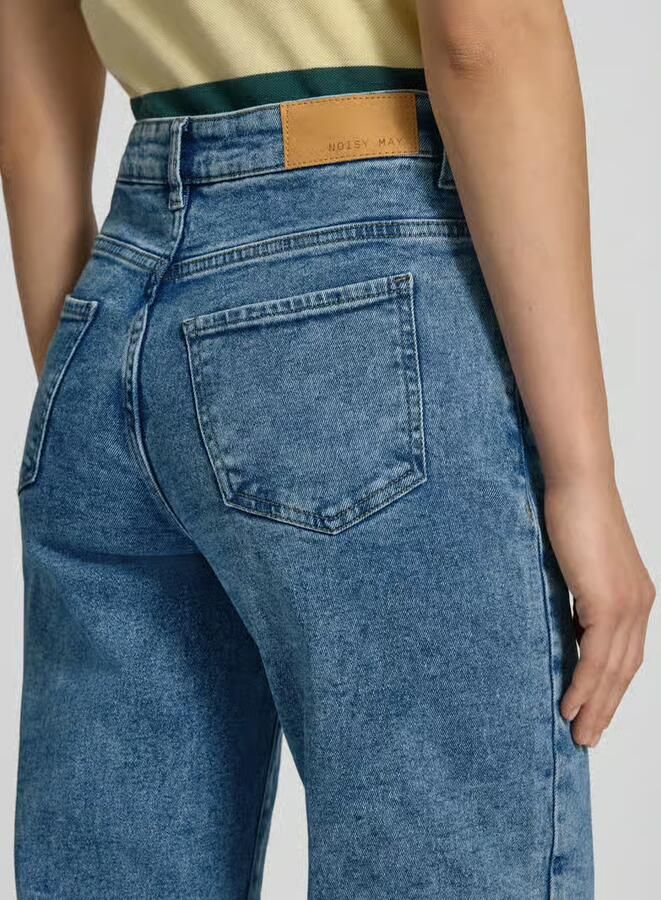 Noisy May Wide fit jeans van biologische katoenmix model 'Myolanda' - Foto 7