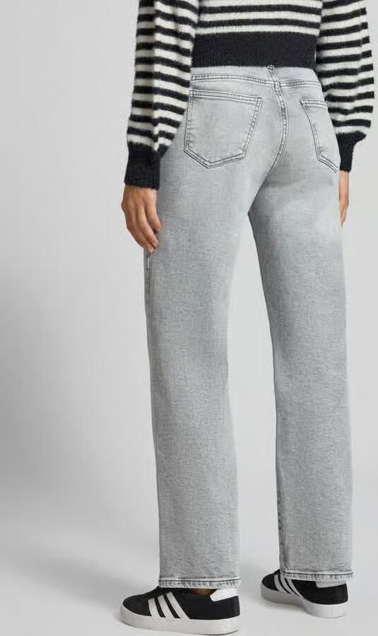 NOISY MAY Wide leg jeans in used-look model 'YOLANDA'