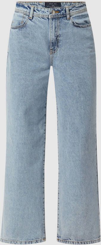 Noisy May Regular fit high waist jeans van katoen model 'Drew'