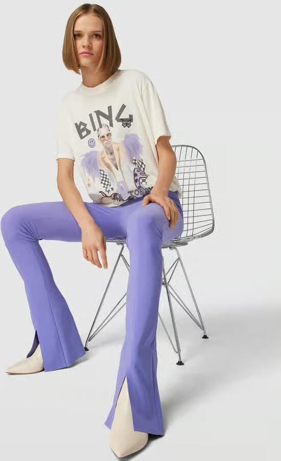 Norma Kamali Bootcut legging met pijpsplit