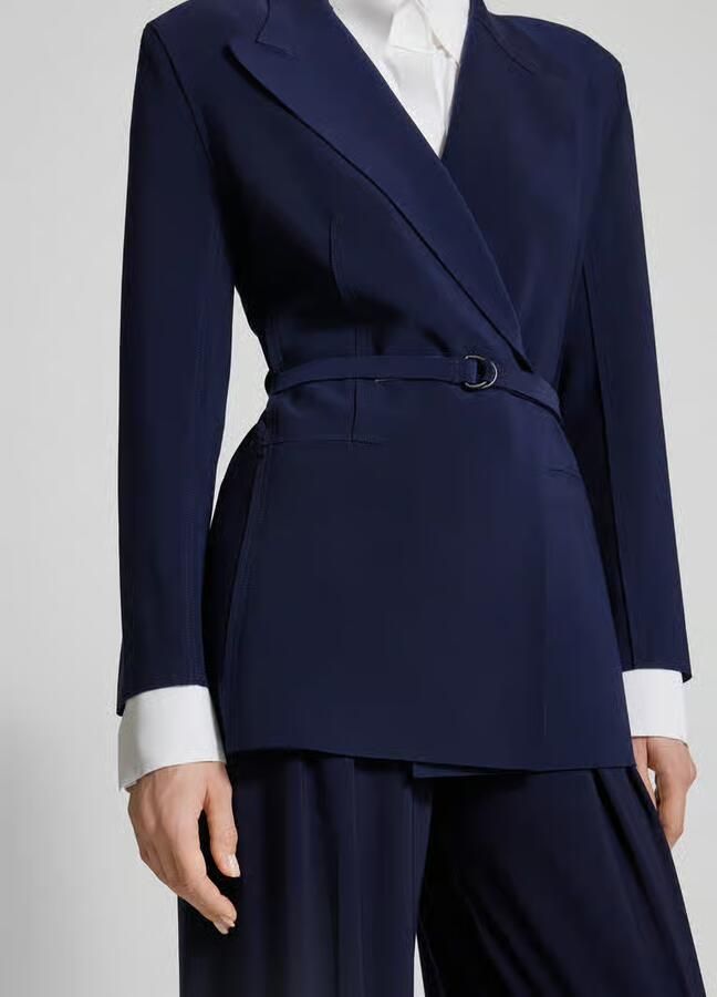 Norma Kamali Blauwe Jas voor Vrouwen Blue Dames