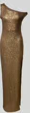 Norma Kamali Maxi-jurk met one shoulder-design