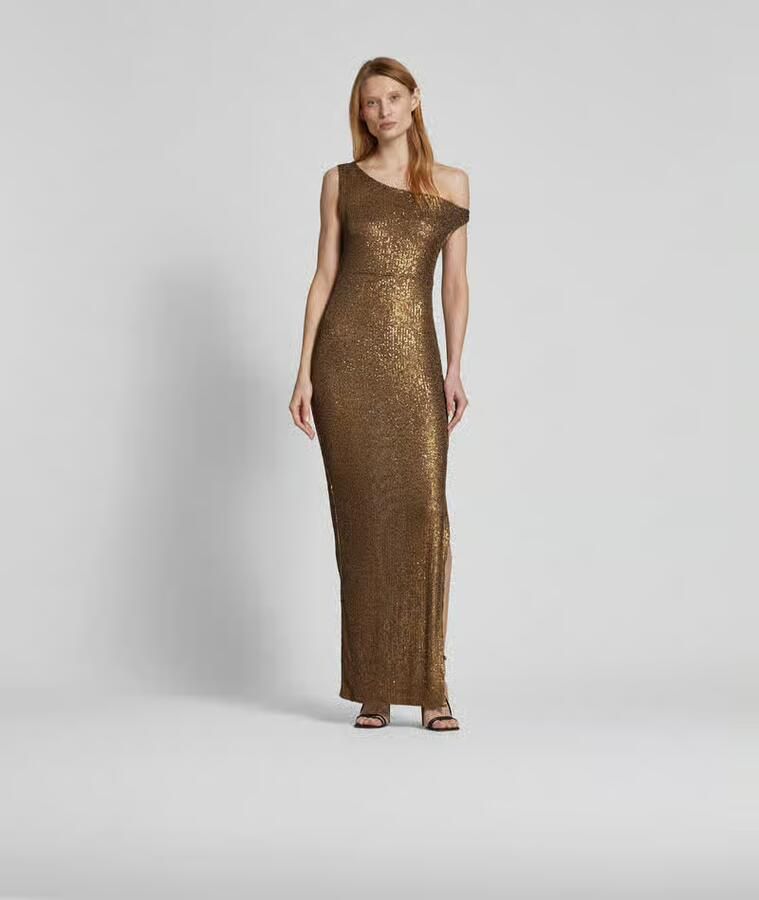 Norma Kamali Maxi-jurk met one shoulder-design - Foto 3