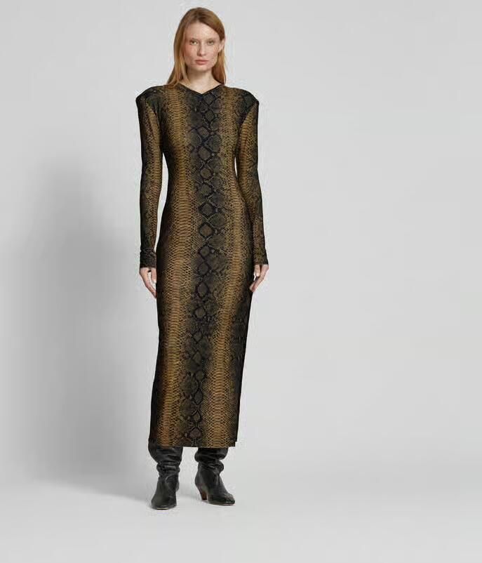Norma Kamali Maxi-jurk met V-hals - Foto 3