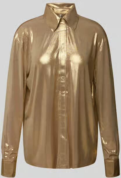 Norma Kamali overhemdblouse met verborgen knoopsluiting - Foto 2