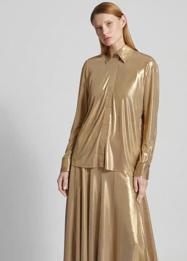 Norma Kamali overhemdblouse met verborgen knoopsluiting - Foto 2