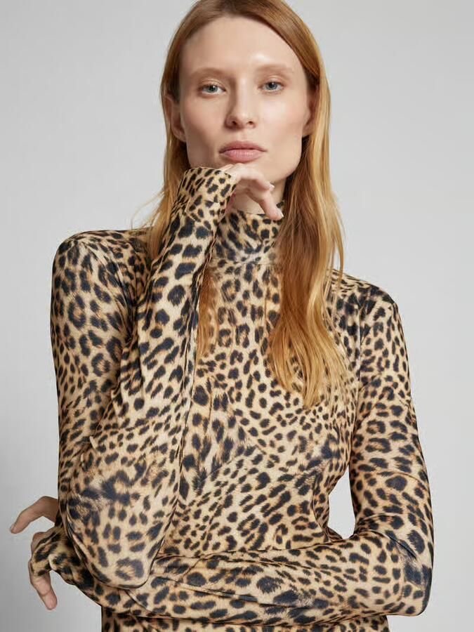 Norma Kamali Shirt met lange mouwen en ritssluiting