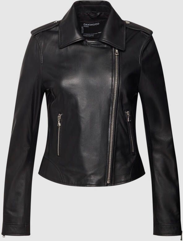 Oakwood Leren jack met ritszakken model 'KITTY'