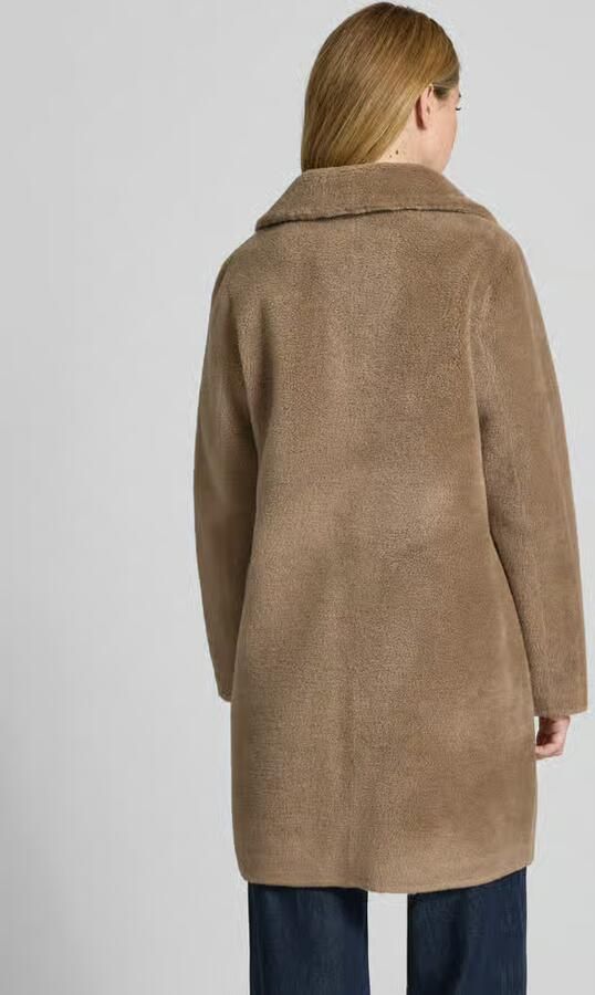 OAKWOOD Regular fit Lange jas van imitatiebont van pure Wol Model 'VENUS'