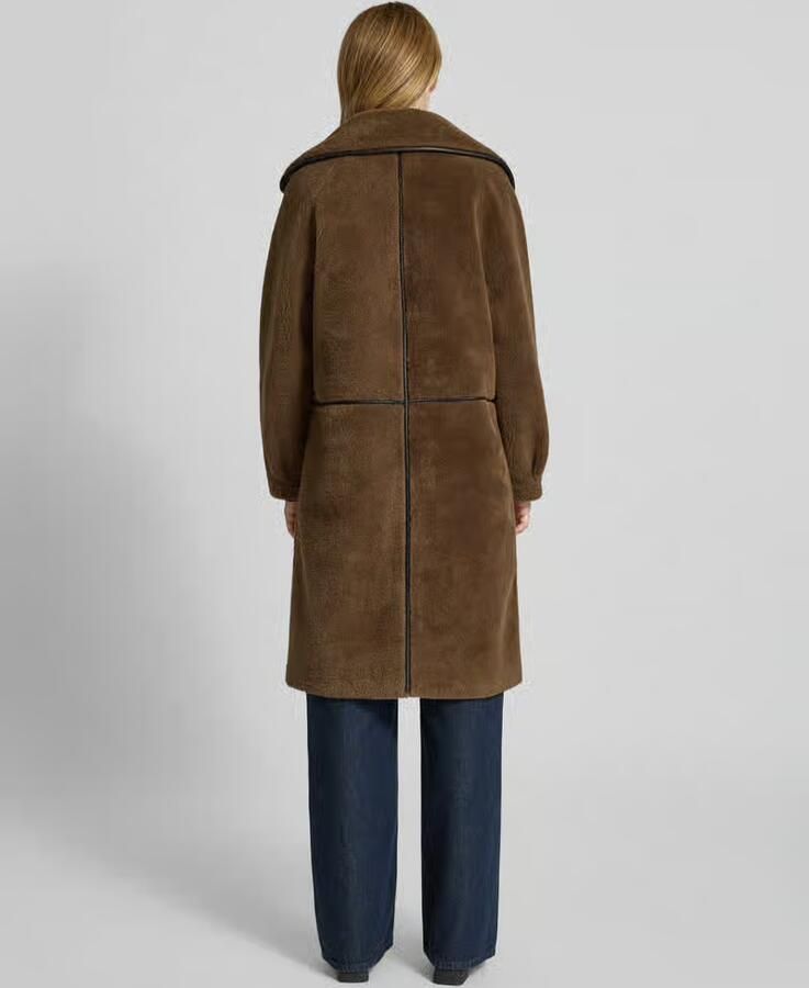 OAKWOOD Lange fleecejas met reverskraag model 'TILDA'