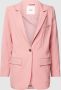 OBJECT rechtvallende blazer OBJSIGRID van gerecycled polyester roze - Thumbnail 3